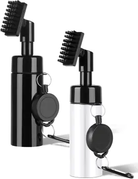 Oxmestus 445046889876 Golf Club Cleaner Brush 2 Pack With 7-inch Water Bottle Retractable Hook