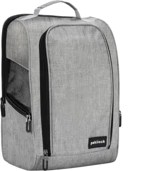 Gsb001 Pakiiock Golf Shoe Bag Zippered Travel Sport Bags With Mesh Ventilation Large Back