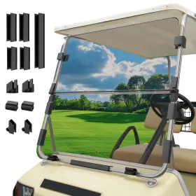 1982-2000.5 Panglong Fdg-199 Ds Golf Cart Foldable Windshield-clear And Tinted For Cl