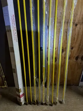 707-079-2 Par Aide Vinyl Covered Fiberglass Tournament Flagsticks Bright Yellow