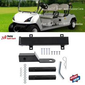 Pt56322a Partra Golf Cart Durable 2 Inch Receiver Hitch Rear Mount For Club Car Ezgo Yamaha