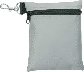 Patikil 711181747607 Golf Tee Pouch Zipper Ball Bag With Metal Lobster Claw Clip
