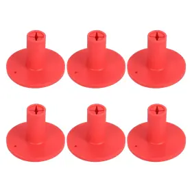 Pta240702tt000680 Patikil Rubber Golf Tee 6 Pack 1.4 Inch Practice 38mm / Red