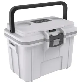 8q-1-whtgry Pelican 8 Quart Personal Lunch Box Cooler 10.8 Inch X 6.4 7.5 White/gray