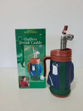 Ps0327bl Perfect Solutions Golfers Drink Caddy Thermal Holder Mug 21oz 1997
