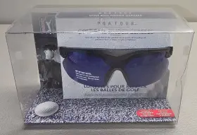Pga 021276742876 Tour Golf Ball Finder Glasses Includes Interchangeable Visor And Storage Pouch