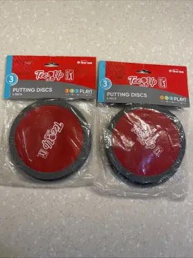 Pga 850024265028 2 Tour Tee-up Golf Practice Putting Discs 4 X Pack Multi-color 5 Inch Diameter