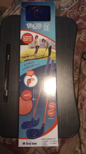 Pga 850024265905 Tour Tee Up Golf Kids Starter Set Rh Age 3-6 Height To 3 9 Inch