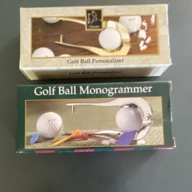 G-274 Pga Classics Golf Ball Monogrammer Personalizer Silver Metal For