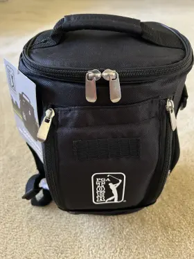 Pga Tour 713610606936 10 Can Insulated Golf Cooler Bag Black