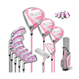 Ltg025-3 Pgm Womens Left Handed Golf Club Set With 12 Clubs - 1 Titanium Driver 3 Wo