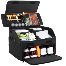 Capg04801 Pgmoon Upgraded Golf Trunk Organizer Car With Separate Ventilated Co