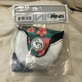 Ping 881978345344 Embroidered Hibiscus On Teal White Aloha Pua Tee Pouch Nip