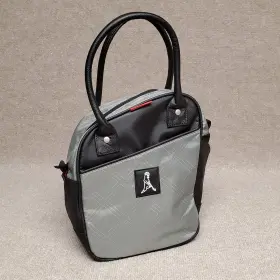 Pg101 Ping Golf Black Gray Shoe Bag Purse Zip Close With External Pocket Drain Holes Vent Pg101 Ping Golf Black Gray Shoe Bag Purse Zip Close With External Pocket Drain Holes Vent