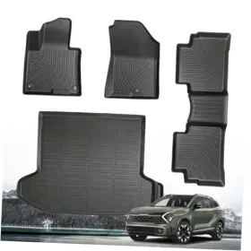 M4pl-flmt0018 Pleoos Floor Mats For Kia Sportage 2023-2025 4-piece Set