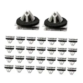 Povtii-1718rm Povtii 30pcs Rocker Moulding Clip Fender Exterior Trim Clips Replaces 30 Pcs