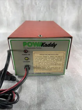 Cp64k Powakaddy Cp64k/1 Vintage Charger 12v Battery Tested For Power Only