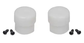 W25143490214 Precision Auto Products Plastic Tips For Razor Crazy Cart - Premium White Post Set X-large