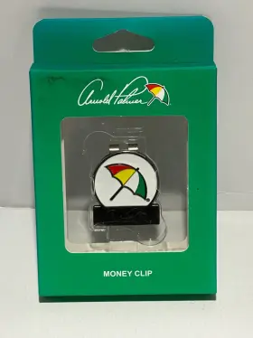 Prg 037182684537 New Golf Arnold Palmer Custom Umbrella Money Clip