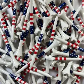 Pride Golf Tee 048929209531 Performance Plastic Tees - Stars And Stripes