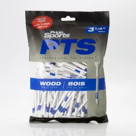 Pride Golf Tee 724195478979 Wooden Tees - 135 Count 3-1/4 Inch Pro Length White
