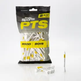 Pride Golf Tee 798762680126 Pts Wood Tees - 100 Count 2-3/4 Inch White