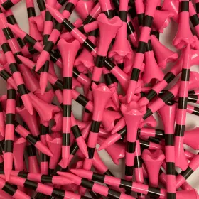 Cge-99001 Pride Golf Tee 3-1/4 Inch Performance Striped 100 Count Citrus Pink