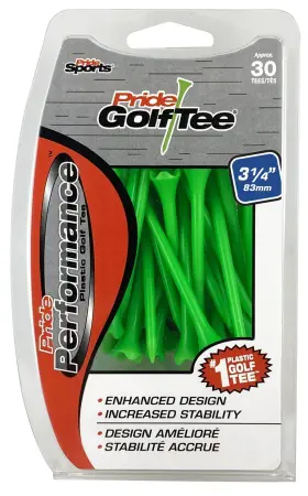 Evp3143011 Pride Golf Tee Performance 3-1/4 Inch 30 Count Citrus Green