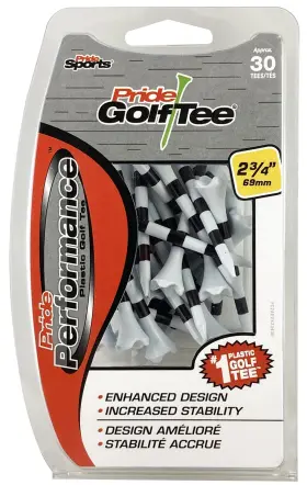 Evs2343075 Pride Golf Tee Spikes 30 Count Tees White 2.75 Us 2-3/4 Inch