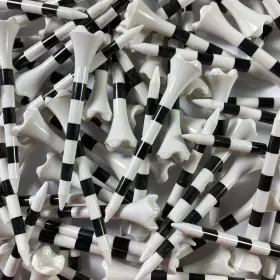 Ppt100234cp-wh Pride Golf Tee 2-3/4 Inch Performance Striped 100 Count White