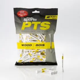 Pt2417575 Pride Golf Tee Professional System Prolength 2 3/4 Inch Tees - 175 Count White