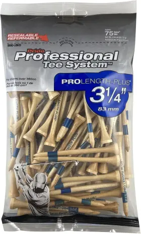 Pt3141253 Pride Golf Tee Professional System Prolength Plus 75 Count Natural