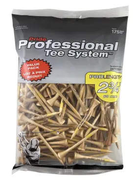 Tpts234n175 Pride Professional Tee System 2-3/4 Inch Prolength 175 Count Natural