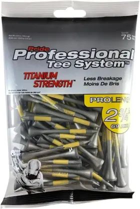 Tt23475 Pride Professional Tee System 2-3/4-inch Titanium Strength Wood Golf Tees