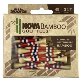 6psnb31445wyg Pridesports Nova Bamboo Golf Tees - 45 Count 3-1/4 Inch Blue/white/navy Stripe