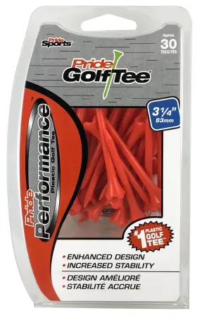 Evp3143012 Pridesports Pride Golf Tee Unisex Adult 30 Count Tees Citrus 3.25 Orange