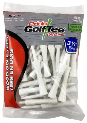 Sb3143075 Pridesports Pride Step Tee 3-1/4 Inch 50 Count White