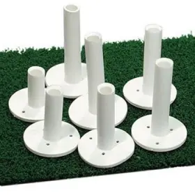 Gtedrgt-15pk-3a Pro Active Sports 15 X Dura Rubber Golf Tees - Practice Mat/driving Range 3 Inch 3ftft White