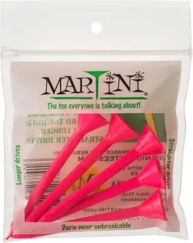 Proactive 804879267416 Sports Martini Golf 3-1/4 Inch Durable Plastic Tees Regular Pink