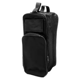 Proactive Sports 010027900436 Deluxe Travel Golf Shoe Bag Black Mesh With Pocket And Handle