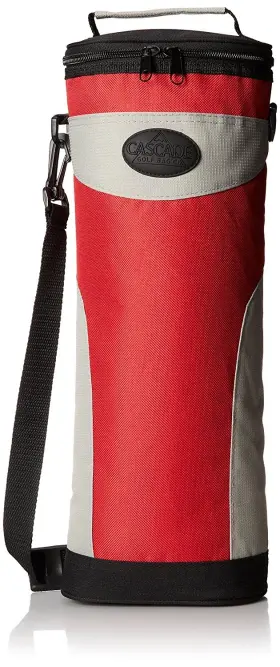 6-to-go Proactive Sports 010027964230 Zippered Soft Golf Beverage Cooler With Shoulder Strap And Clip - Red