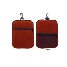 Proactive Sports 010027967477 Golf Premium Suede Valuables Burgundy Valuable Pouch New