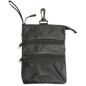 Proactive Sports 010027970590 Golf Zipper Caddy Black Valuable Pouch New