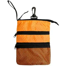 Proactive Sports 010027970644 Golf Zipper Caddy Orange/black Valuable Pouch New