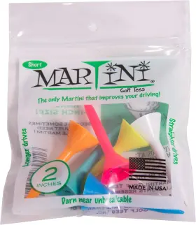 Proactive Sports 804879489016 Martini Golf Tees 2 Inch Durable Plastic Assorted Colors
