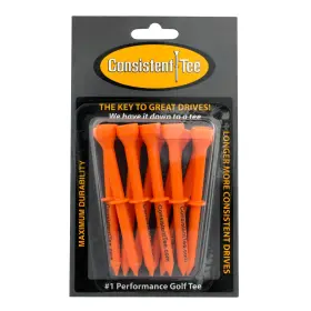 Dct003-org Proactive Sports Beveled Biodegradable 3-1/4 Inch 10-pack Tees Orange