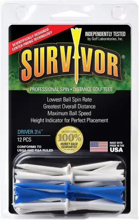 Su10265 Proactive Sports Greenkeepers Survivor Golf Driver Tee 3 1/4 Inch