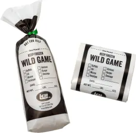Products 445057025089 2 Lb. Wild Game Bags Polyethylene White And Black 100 Count