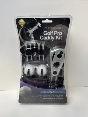 9669-3a Protocol Golf Pro Caddy Kit Essential Accessories Belt Clip Counter Marker