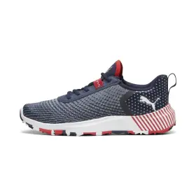 309784 Puma Golf Mens X Volition Fusion Crush Sport Sneaker Deep Navy-strong Red
